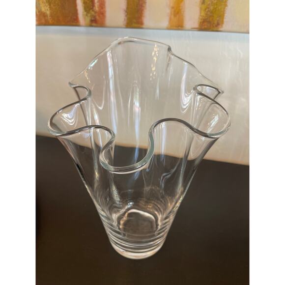 Vintage mid-century hand blown glass vase - Picture 1 of 5